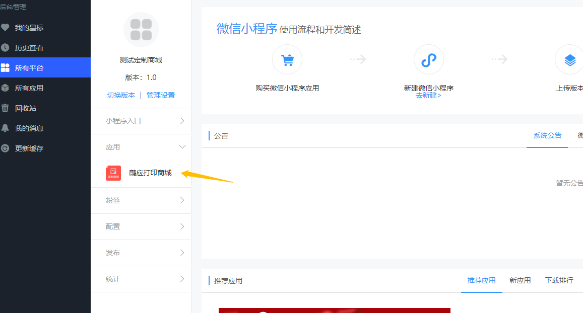 生成定制商城版本